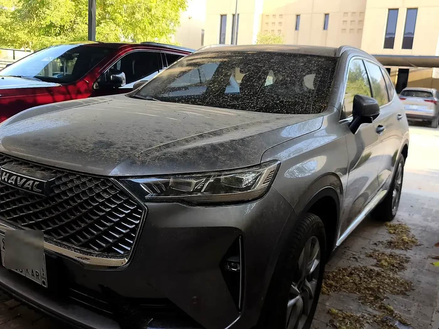 Haval before Washy exterior car wash service
